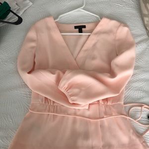 JCrew pink wrap blouse size 6